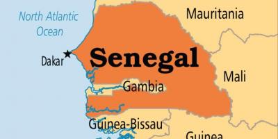 Peta dari dakar Senegal
