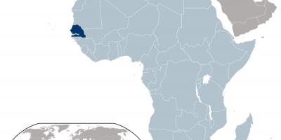 Peta dari Senegal lokasi di dunia